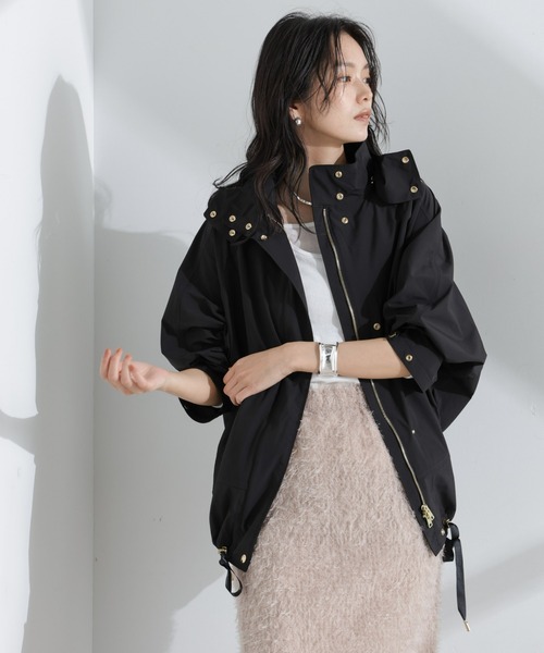 WOOLRICH(ウールリッチ)の「WOOLRICH/ANORAK(ブルゾン・レディース・ブラック/ライトベージュ・S)」の1枚目の写真