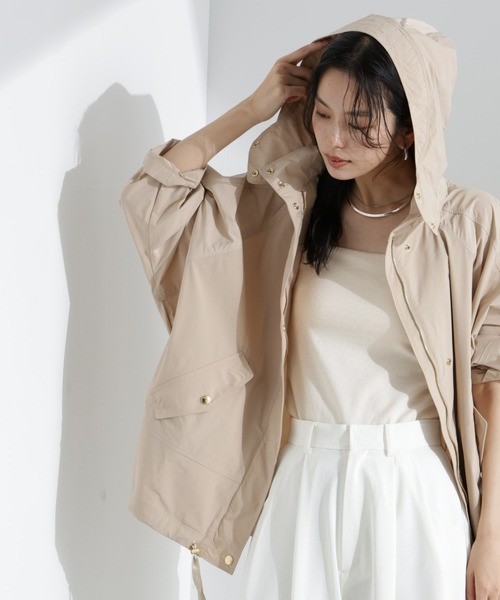 WOOLRICH(ウールリッチ)の「WOOLRICH/ANORAK(ブルゾン・レディース・ブラック/ライトベージュ・S)」の5枚目の写真