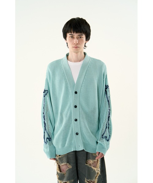 DISCOVERED ディスカバード　BONE KNIT BLUE DISCOVERED ディスカバード】BONE KNIT BLUE | delhezi