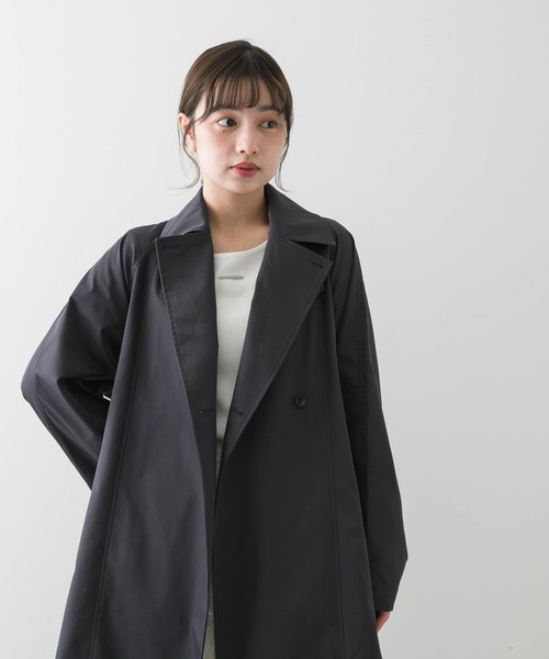 SENSE OF PLACE by URBAN RESEARCH（センスオブプレイスバイアーバンリサーチ）の「ラグラントレンチコート（トレンチコート・レディース・ベージュ/チャコールグレー・ONE）」の10枚目の写真