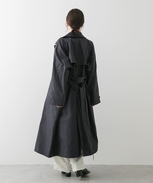 SENSE OF PLACE by URBAN RESEARCH（センスオブプレイスバイアーバンリサーチ）の「ラグラントレンチコート（トレンチコート・レディース・ベージュ/チャコールグレー・ONE）」の15枚目の写真