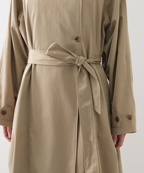 SENSE OF PLACE by URBAN RESEARCH（センスオブプレイスバイアーバンリサーチ）の「ラグラントレンチコート（トレンチコート・レディース・ベージュ/チャコールグレー・ONE）」の20枚目の写真