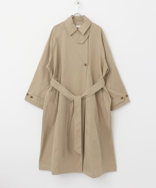 SENSE OF PLACE by URBAN RESEARCH（センスオブプレイスバイアーバンリサーチ）の「ラグラントレンチコート（トレンチコート・レディース・ベージュ/チャコールグレー・ONE）」の22枚目の写真