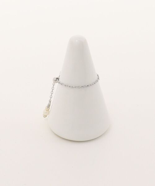 tone(トーン)の「【SunnyBOX】ガラスビーズのビジュー風チェーンリング(MA)(リング・レディース・クリア/ブラック/イエロー系その他/ホワイト/ブルー/ミント/ピンク/レッド・FREE)」の13枚目の写真