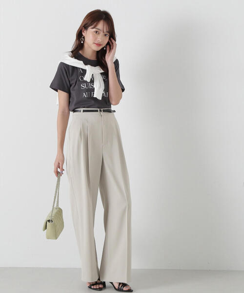 PROPORTION BODY DRESSING(プロポーションボディドレッシング)の「フォトT / 1215160303(Tシャツ/カットソー・レディース・ダークグレー/ホワイト・FREE)」の6枚目の写真