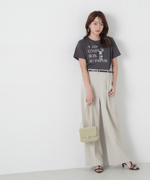 PROPORTION BODY DRESSING(プロポーションボディドレッシング)の「フォトT / 1215160303(Tシャツ/カットソー・レディース・ダークグレー/ホワイト・FREE)」の11枚目の写真