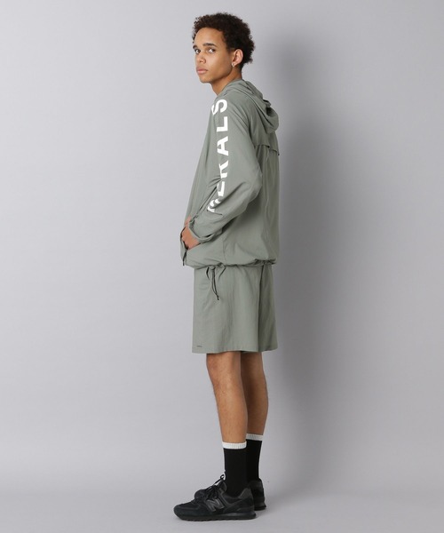 NUMERALS(ヌメラルズ)の「【NUMERALS】ウインドブレーカー2(ナイロンジャケット・メンズ・カーキ/ブラック・MEDIUM/LARGE/SMALL)」の9枚目の写真