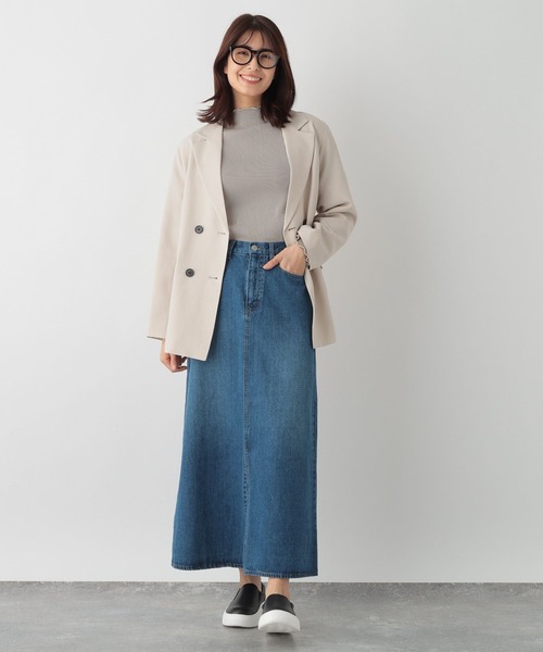 FOUND GOOD（ファウンドグッド）の「イージーケアテーラードJK（テーラードジャケット・レディース・ベージュ/アイボリー・S/M/L）」の8枚目の写真