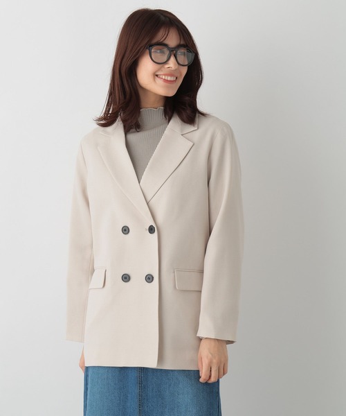 FOUND GOOD（ファウンドグッド）の「イージーケアテーラードJK（テーラードジャケット・レディース・ベージュ/アイボリー・S/M/L）」の10枚目の写真