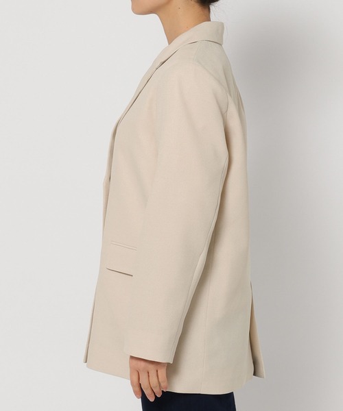 FOUND GOOD（ファウンドグッド）の「イージーケアテーラードJK（テーラードジャケット・レディース・ベージュ/アイボリー・S/M/L）」の19枚目の写真
