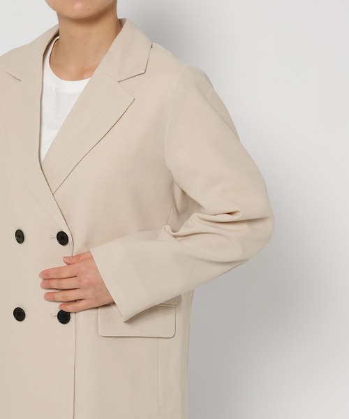 FOUND GOOD（ファウンドグッド）の「イージーケアテーラードJK（テーラードジャケット・レディース・ベージュ/アイボリー・S/M/L）」の22枚目の写真