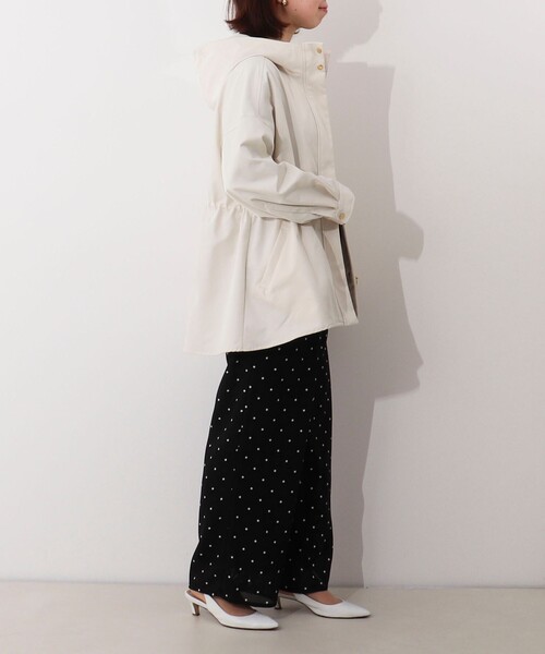 MICO COULIER（ミコクリエ）の「クリアツイル マウンテンパーカー（ブルゾン・レディース・オリーブ/キナリ/ベージュ・38）」の5枚目の写真