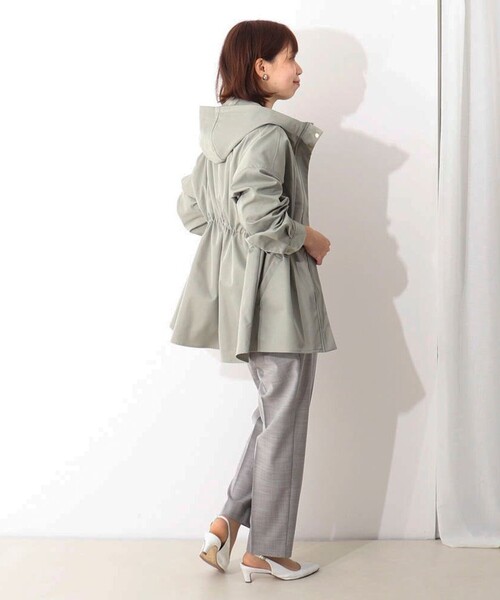 MICO COULIER（ミコクリエ）の「クリアツイル マウンテンパーカー（ブルゾン・レディース・オリーブ/キナリ/ベージュ・38）」の8枚目の写真