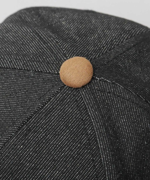 A.M.S.（エーエムエス）の「フェイクスエードつば デニム 平つば ベースボールキャップ（キャップ・メンズ・ブラック/ネイビー・FREE）」の4枚目の写真