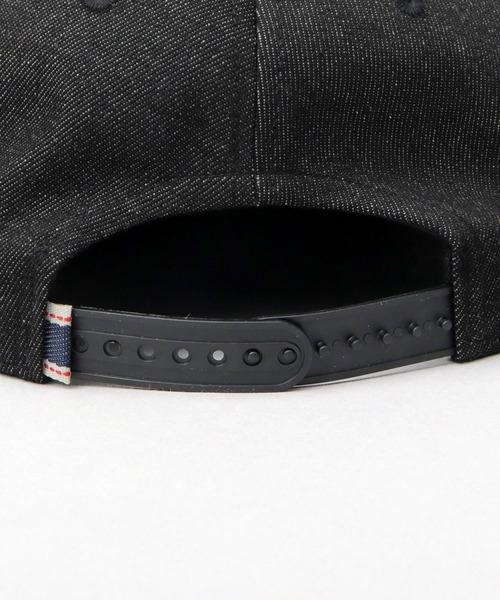 A.M.S.（エーエムエス）の「フェイクスエードつば デニム 平つば ベースボールキャップ（キャップ・メンズ・ブラック/ネイビー・FREE）」の9枚目の写真