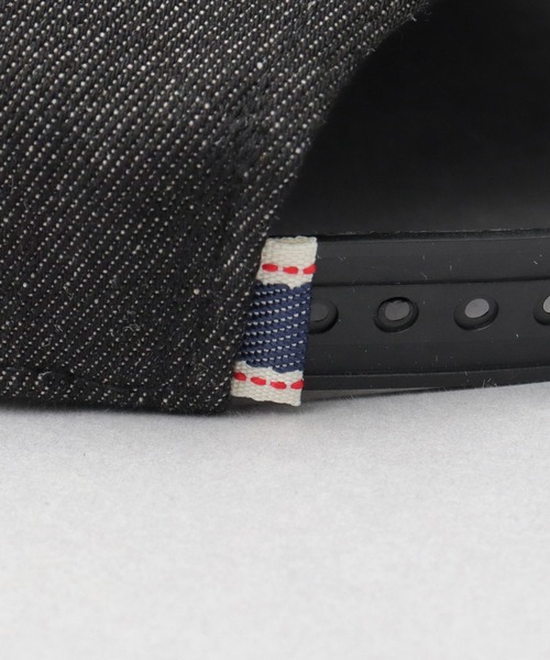 A.M.S.（エーエムエス）の「フェイクスエードつば デニム 平つば ベースボールキャップ（キャップ・メンズ・ブラック/ネイビー・FREE）」の11枚目の写真
