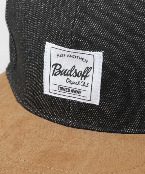 A.M.S.（エーエムエス）の「フェイクスエードつば デニム 平つば ベースボールキャップ（キャップ・メンズ・ブラック/ネイビー・FREE）」の12枚目の写真