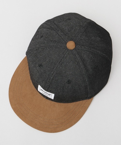 A.M.S.（エーエムエス）の「フェイクスエードつば デニム 平つば ベースボールキャップ（キャップ・メンズ・ブラック/ネイビー・FREE）」の19枚目の写真