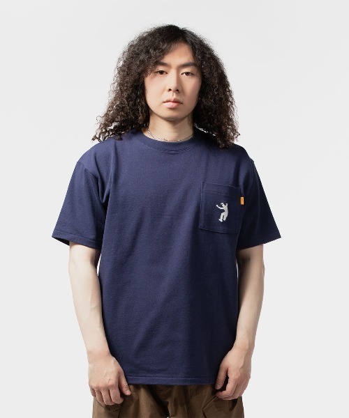 WAVE UNION★韓国★人気 Stockholm T-shirt navy 半袖Tシャツ セール】【WAVE UNION / ウェーブユニオン】Stockholm Print T
