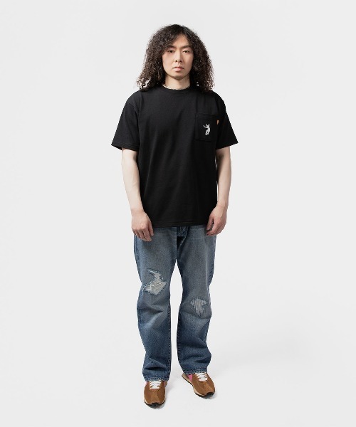 国内発送 DEDICATED Uネック半袖Tシャツ スリムUネックTシャツ[TRUSS SFU-114]｜オリジナルTシャツ作製