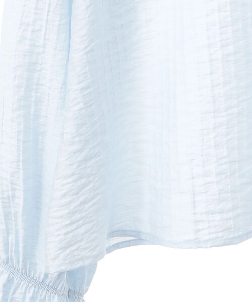 earth music&ecology(アースミュージックアンドエコロジー)の「2WAYスクエアラッフルカラーブラウス(シャツ/ブラウス・レディース・オフホワイト/イエロー/サックスブルー・FREE)」の17枚目の写真