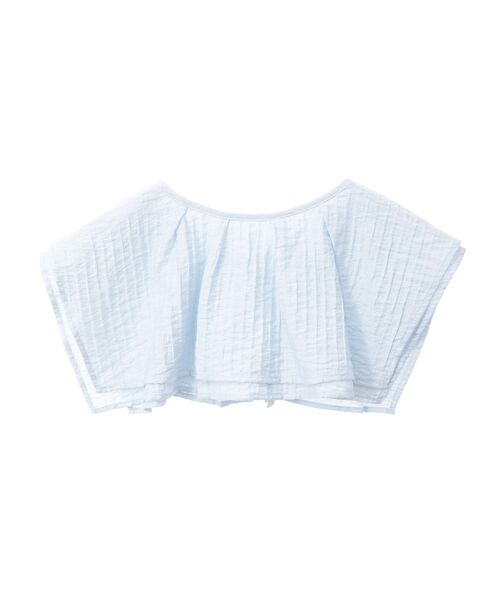 earth music&ecology(アースミュージックアンドエコロジー)の「2WAYスクエアラッフルカラーブラウス(シャツ/ブラウス・レディース・オフホワイト/イエロー/サックスブルー・FREE)」の9枚目の写真