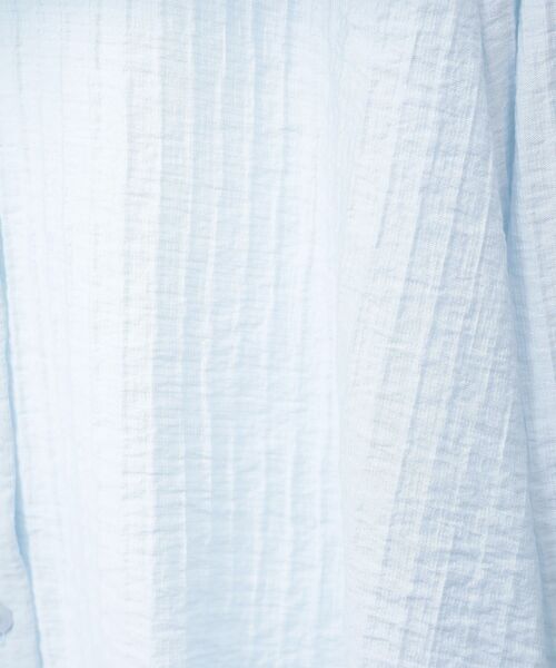 earth music&ecology(アースミュージックアンドエコロジー)の「2WAYスクエアラッフルカラーブラウス(シャツ/ブラウス・レディース・オフホワイト/イエロー/サックスブルー・FREE)」の10枚目の写真