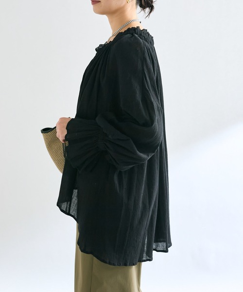RIVE DROITE（リヴドロワ）の「【着映え◎】楊柳ギャザーブラウス