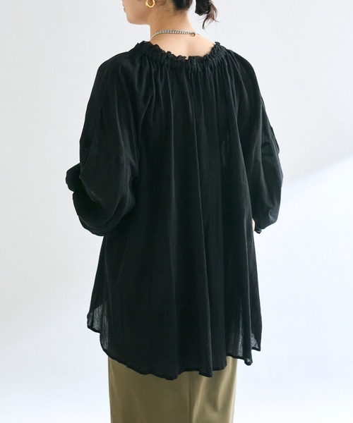 RIVE DROITE（リヴドロワ）の「【着映え◎】楊柳ギャザーブラウス