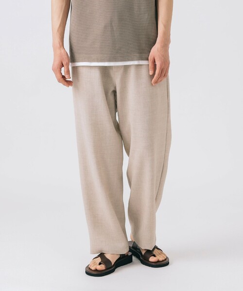 BEAMS HEART（ビームスハート）の「アンクル メランジ ワイドイージー パンツ 【吸水速乾】（その他パンツ・メンズ・ネイビー/ベージュ/ベージュ系その他・SMALL/MEDIUM/LARGE）」の8枚目の写真