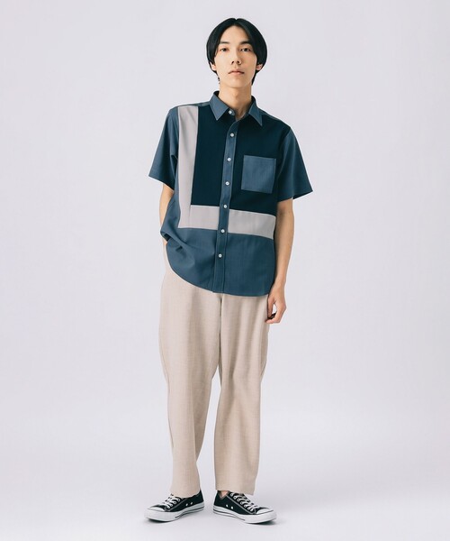 BEAMS HEART（ビームスハート）の「アンクル メランジ ワイドイージー パンツ 【吸水速乾】（その他パンツ・メンズ・ネイビー/ベージュ/ベージュ系その他・SMALL/MEDIUM/LARGE）」の11枚目の写真