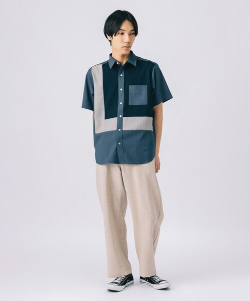 BEAMS HEART（ビームスハート）の「アンクル メランジ ワイドイージー パンツ 【吸水速乾】（その他パンツ・メンズ・ネイビー/ベージュ/ベージュ系その他・SMALL/MEDIUM/LARGE）」の12枚目の写真