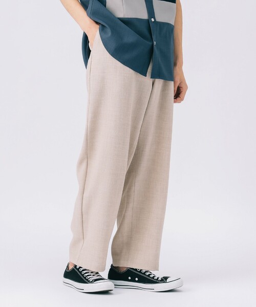 BEAMS HEART（ビームスハート）の「アンクル メランジ ワイドイージー パンツ 【吸水速乾】（その他パンツ・メンズ・ネイビー/ベージュ/ベージュ系その他・SMALL/MEDIUM/LARGE）」の13枚目の写真