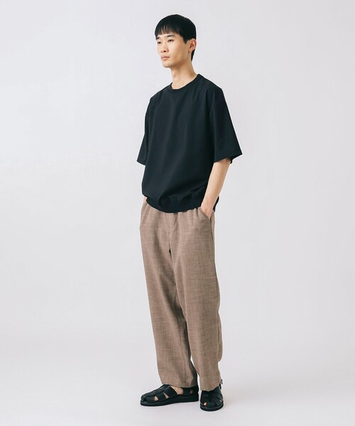 BEAMS HEART（ビームスハート）の「アンクル メランジ ワイドイージー パンツ 【吸水速乾】（その他パンツ・メンズ・ネイビー/ベージュ/ベージュ系その他・SMALL/MEDIUM/LARGE）」の15枚目の写真