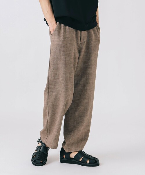 BEAMS HEART（ビームスハート）の「アンクル メランジ ワイドイージー パンツ 【吸水速乾】（その他パンツ・メンズ・ネイビー/ベージュ/ベージュ系その他・SMALL/MEDIUM/LARGE）」の17枚目の写真