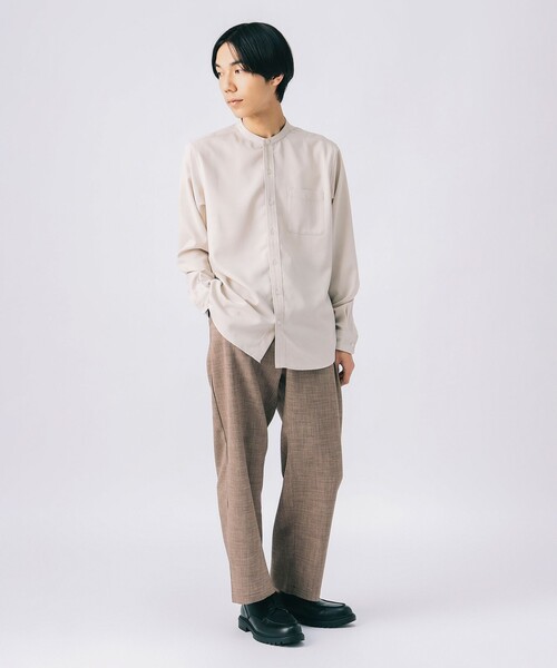 BEAMS HEART（ビームスハート）の「アンクル メランジ ワイドイージー パンツ 【吸水速乾】（その他パンツ・メンズ・ネイビー/ベージュ/ベージュ系その他・SMALL/MEDIUM/LARGE）」の19枚目の写真