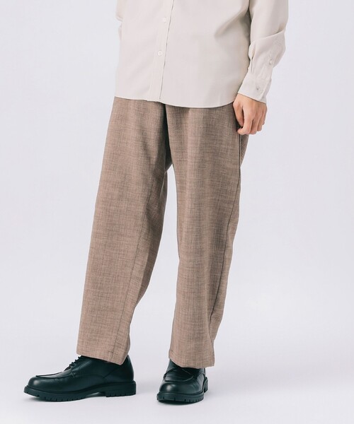 BEAMS HEART（ビームスハート）の「アンクル メランジ ワイドイージー パンツ 【吸水速乾】（その他パンツ・メンズ・ネイビー/ベージュ/ベージュ系その他・SMALL/MEDIUM/LARGE）」の20枚目の写真