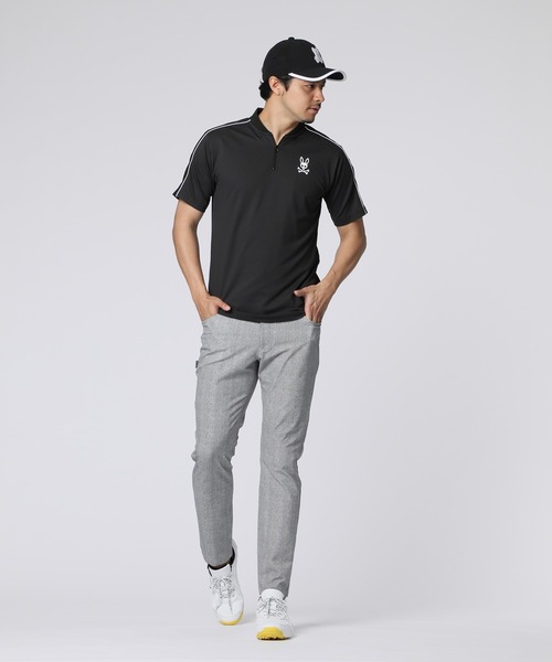 セール】[GOLF] ハーフジップ ヘンリーネックTシャツ（Tシャツ