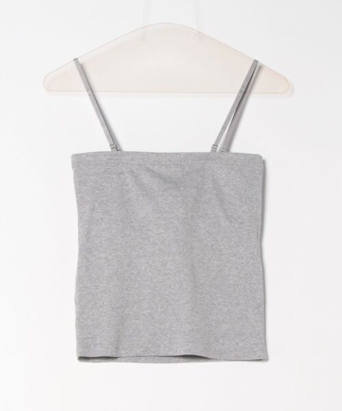 Honeys（ハニーズ）の「【ＵＶカット・吸水速乾】カップ付ベアトップ（チューブトップ・レディース・ブラック/ホワイト/ライトグリーン/レッド/杢グレー/ホワイト×ブラック/スミクロ・L/M/S）」の11枚目の写真