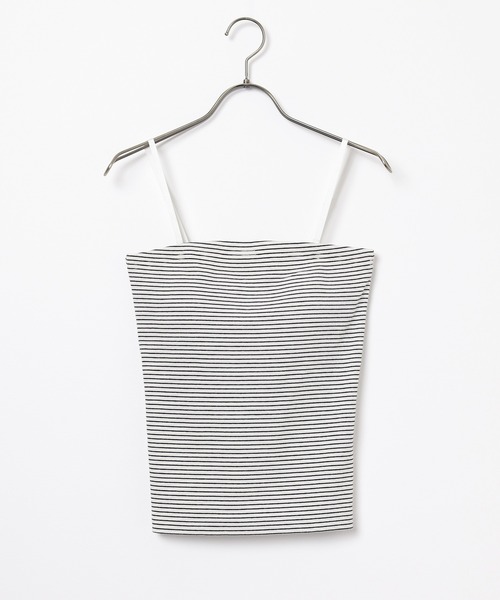 Honeys（ハニーズ）の「【ＵＶカット・吸水速乾】カップ付ベアトップ（チューブトップ・レディース・ブラック/ホワイト/ライトグリーン/レッド/杢グレー/ホワイト×ブラック/スミクロ・L/M/S）」の21枚目の写真