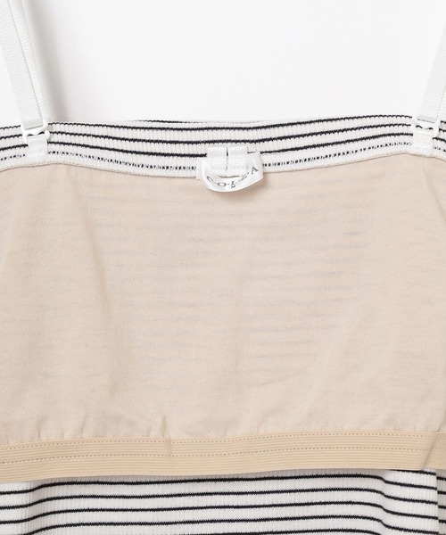 Honeys（ハニーズ）の「【ＵＶカット・吸水速乾】カップ付ベアトップ（チューブトップ・レディース・ブラック/ホワイト/ライトグリーン/レッド/杢グレー/ホワイト×ブラック/スミクロ・L/M/S）」の9枚目の写真