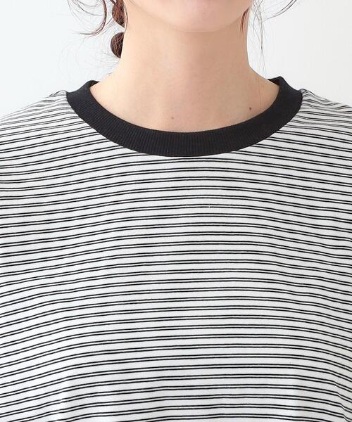 Cutie Blonde(キューティーブロンド)の「【洗える】ボーダーリブカットソー(Tシャツ/カットソー・レディース・ホワイト系3/ブラック系2/ブルー系2・00)」の19枚目の写真