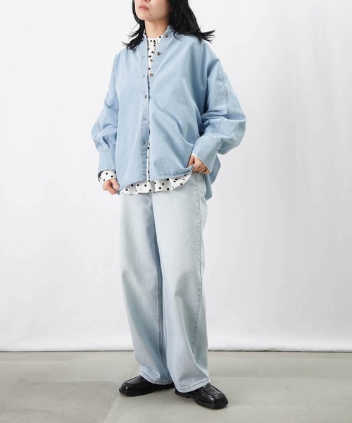 LUCA/LADY LUCK LUCA（ルカ/レディラックルカ）の「LC/LLL ドットプリントシャーリングブラウス（シャツ/ブラウス・レディース・ブラック/オフホワイト/グリーン・FREE）」の15枚目の写真