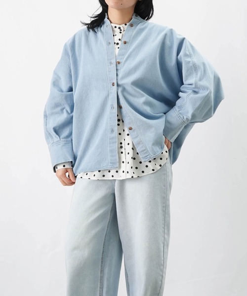 LUCA/LADY LUCK LUCA（ルカ/レディラックルカ）の「LC/LLL ドットプリントシャーリングブラウス（シャツ/ブラウス・レディース・ブラック/オフホワイト/グリーン・FREE）」の16枚目の写真
