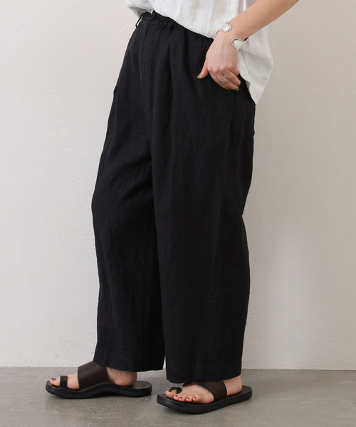 JOURNAL STANDARD LUXE（ジャーナルスタンダード　ラックス）の「フレンチリネンツイルパンツ（その他パンツ・レディース・ブラック/ブラウン系その他・SMALL/MEDIUM）」の4枚目の写真