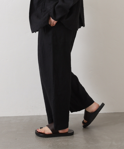 JOURNAL STANDARD LUXE（ジャーナルスタンダード　ラックス）の「フレンチリネンツイルパンツ（その他パンツ・レディース・ブラック/ブラウン系その他・SMALL/MEDIUM）」の6枚目の写真