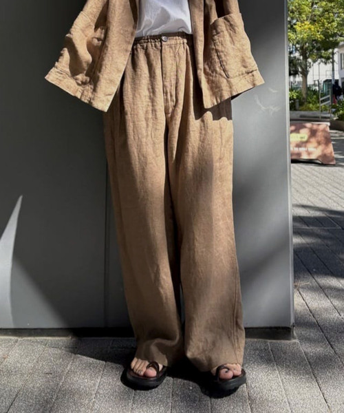 JOURNAL STANDARD LUXE（ジャーナルスタンダード　ラックス）の「フレンチリネンツイルパンツ（その他パンツ・レディース・ブラック/ブラウン系その他・SMALL/MEDIUM）」の10枚目の写真