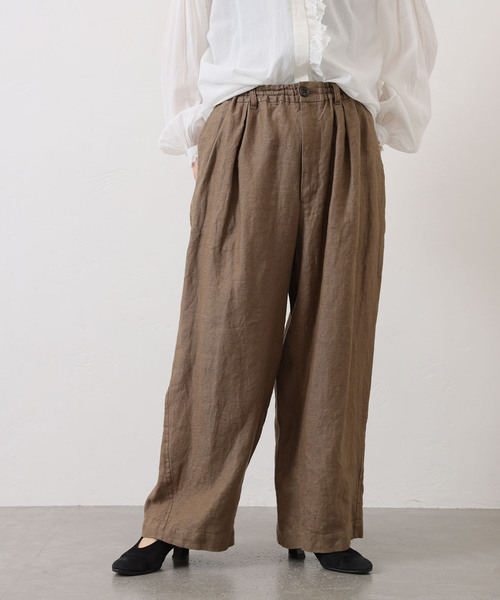 JOURNAL STANDARD LUXE（ジャーナルスタンダード　ラックス）の「フレンチリネンツイルパンツ（その他パンツ・レディース・ブラック/ブラウン系その他・SMALL/MEDIUM）」の11枚目の写真