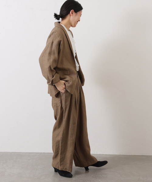 JOURNAL STANDARD LUXE（ジャーナルスタンダード　ラックス）の「フレンチリネンツイルパンツ（その他パンツ・レディース・ブラック/ブラウン系その他・SMALL/MEDIUM）」の15枚目の写真