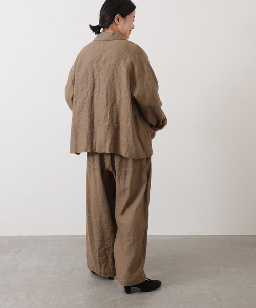 JOURNAL STANDARD LUXE（ジャーナルスタンダード　ラックス）の「フレンチリネンツイルパンツ（その他パンツ・レディース・ブラック/ブラウン系その他・SMALL/MEDIUM）」の16枚目の写真